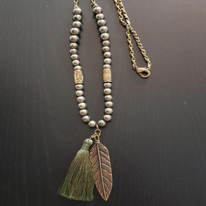Feather Tassle Necklace